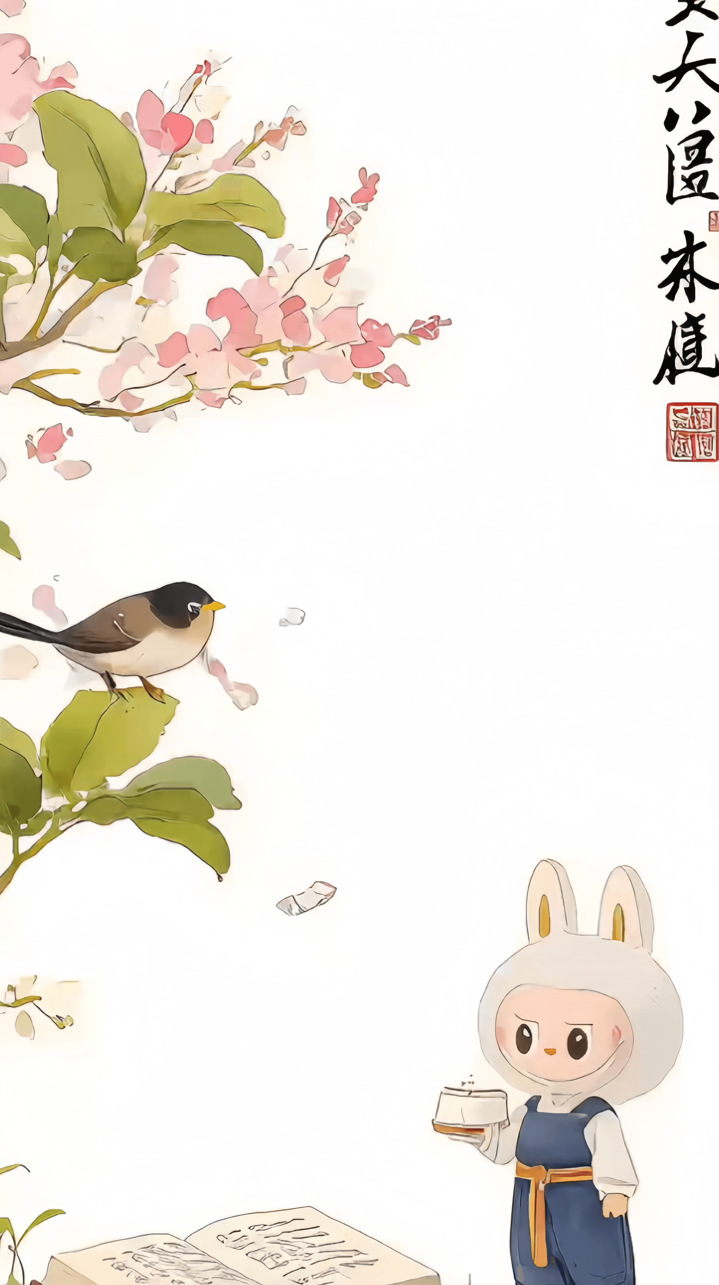 Dreamy Labubu Live - Free HD Labubu wallpaper for live download, Magical forest scene with Labubu